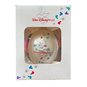 Walt Disney World 25th Anniversary Remember The Magic Glass Ball Ornament